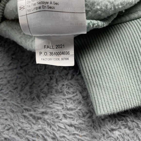 Carhartt Hoodie Womens XL Green Clarksburg Relaxed Fit Logo Fleece Pullover - Picture 10 of 11